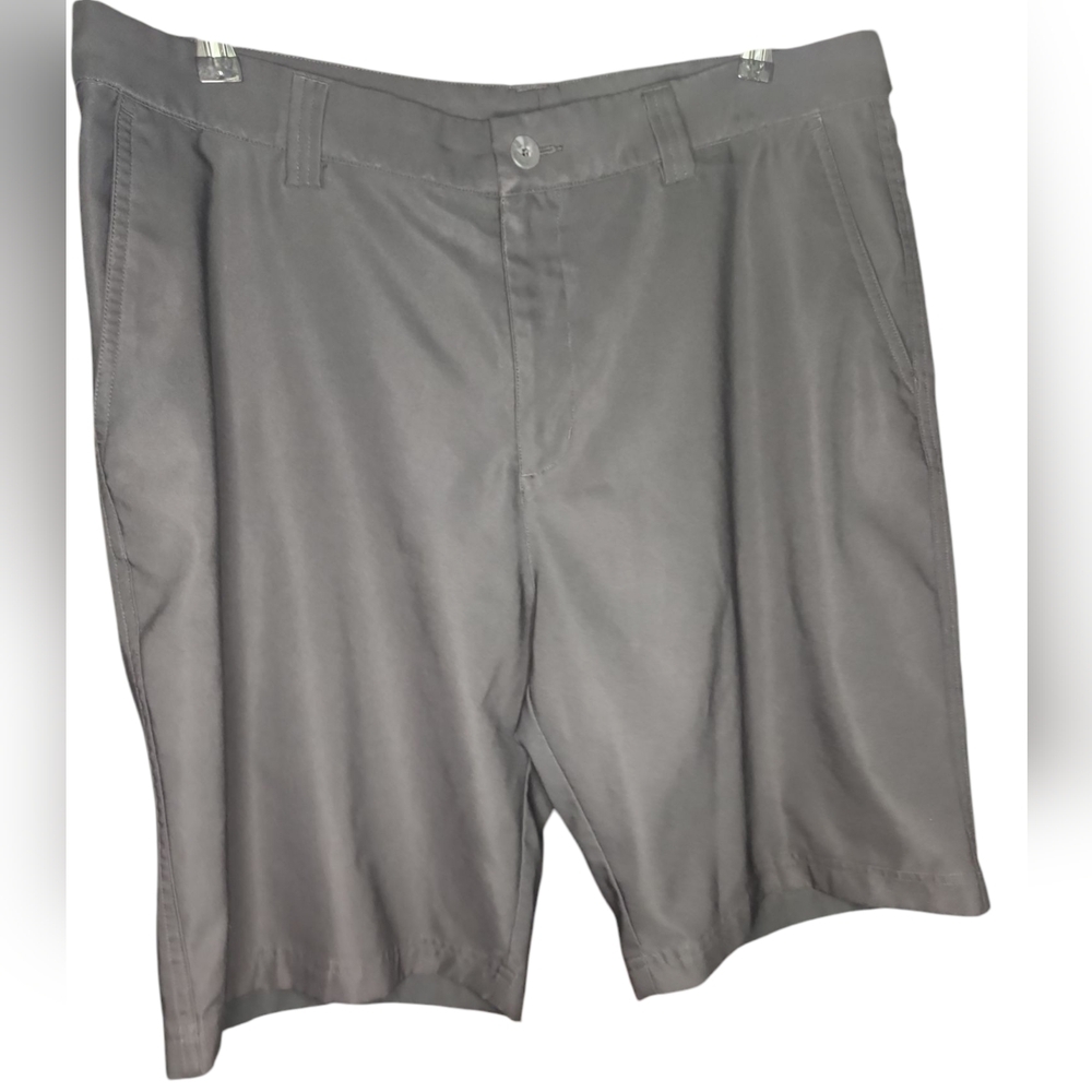 Adidas Black Climalite Flat Front Shorts Lightweight Casual Size 36